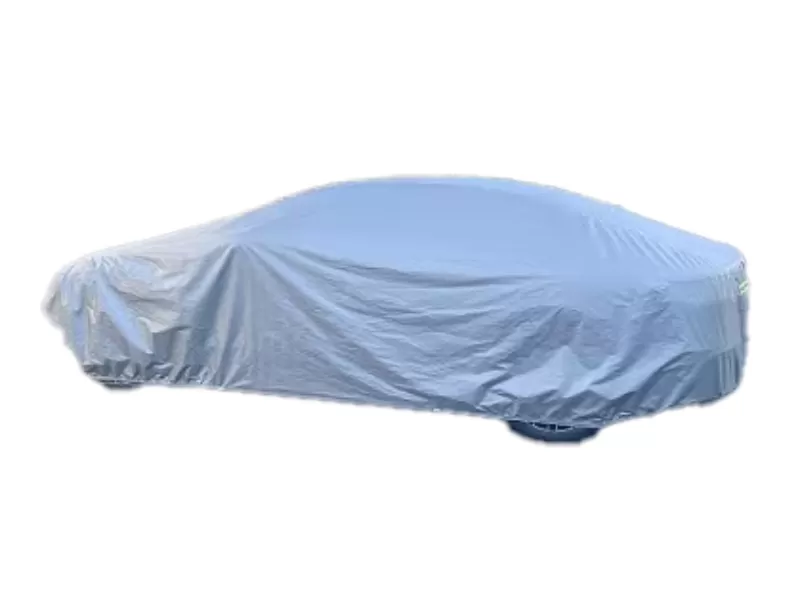 Silver Thin Mid-Size Sedan Universal Full Coverage Car Cover